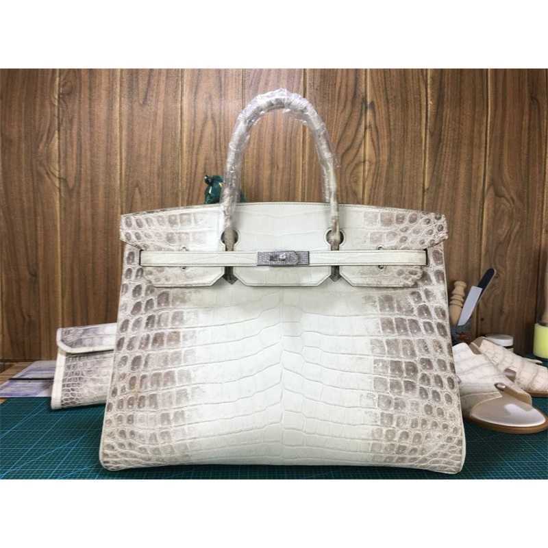 Designers Handbags Birkin Bags Diamond Buckle Director's Pure Hand Sewn High-end Crocodile Leather Bag 30cm Singapore Hcp Nile Himalaya Large, Himalayan
Designers Handbags Birkin Bags Diamond Buckle Director's Pure Hand Sewn High-end Crocodile Leather Bag 30cm Singapore Hcp Nile Himalaya Large, Himalayan