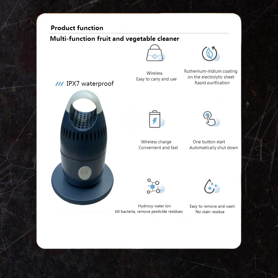 2022 new Kitchen tools Fruit and vegetable wireless purifier other household sundries
2022 new Kitchen tools Fruit and vegetable wireless purifier other household sundries