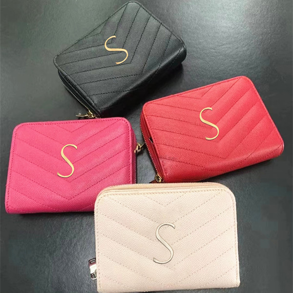 Classic Latest with box Genuine Leather card holder Purse Women's designer wallet Holders purses Luxurys Mens cardholder hot coin purse caviar men Wallets key pouch, Black silver
Classic Latest with box Genuine Leather card holder Purse Women's designer wallet Holders purses Luxurys Mens cardholder hot coin purse caviar men Wallets key pouch, Black silver