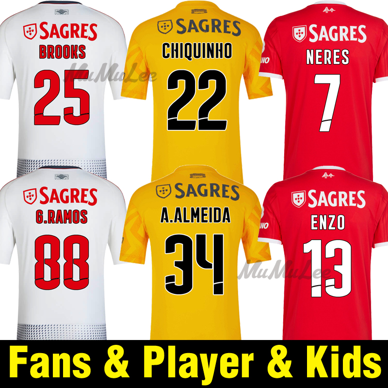 3XL 4XL 22 23 soccer jersey Benfica RAFA NERES G.RAMOS 2022 2023 Home Away third ENZO Men kids kit Football shirt Fans player
3XL 4XL 22 23 soccer jersey Benfica RAFA NERES G.RAMOS 2022 2023 Home Away third ENZO Men kids kit Football shirt Fans player