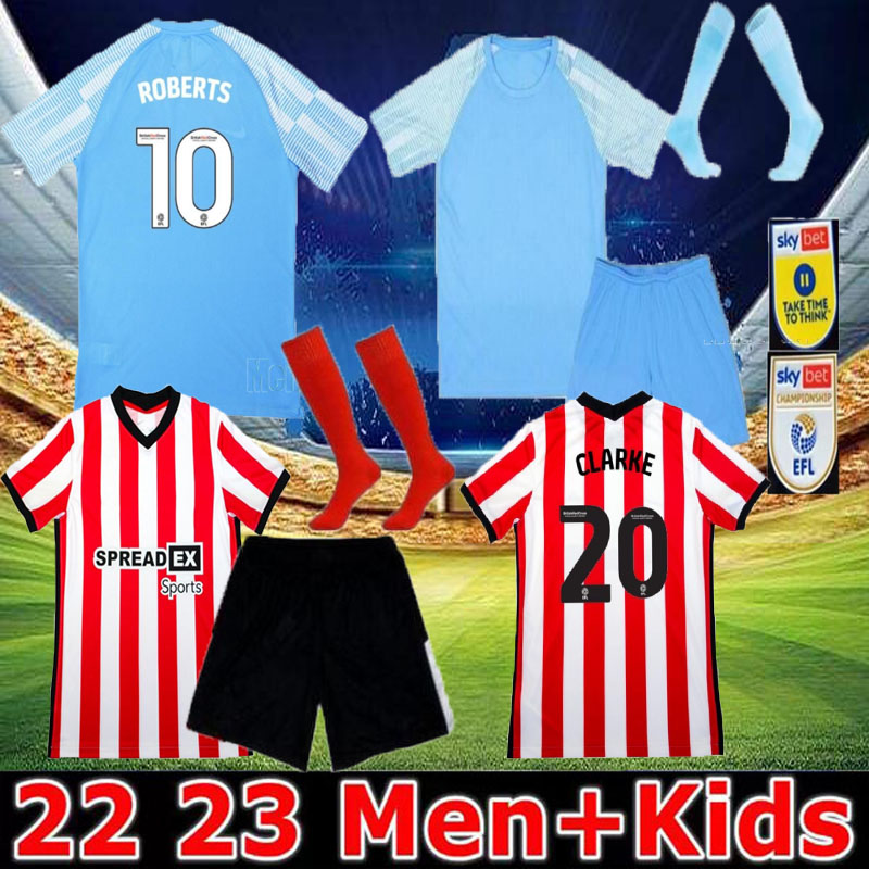 22 SUNDERLAND Soccer Jerseys STEWART SIMMS ROBERTS AMAD 2022 2023 CLARKE DAJAKU EMBLETON EVANS O'NIEN Football Shirt PRITCHARD Mens Jersey Kids Kit, Away
22 SUNDERLAND Soccer Jerseys STEWART SIMMS ROBERTS AMAD 2022 2023 CLARKE DAJAKU EMBLETON EVANS O'NIEN Football Shirt PRITCHARD Mens Jersey Kids Kit, Away