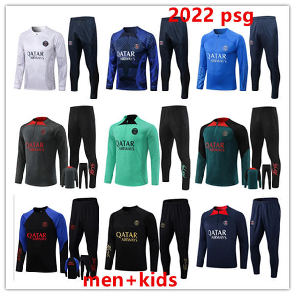 22/23 Half pull PSGs tracksuit MBAPPE soccer jersey 22 23 Classic style MARQUINHOS VERRATTI KIMPEMBE ICARDI DI MARIA DRAXLER adult kids football paris training sets
22/23 Half pull PSGs tracksuit MBAPPE soccer jersey 22 23 Classic style MARQUINHOS VERRATTI KIMPEMBE ICARDI DI MARIA DRAXLER adult kids football paris training sets