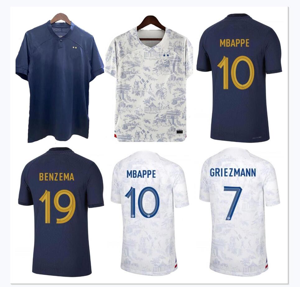 French club 2022 BENZEMA MBAPPE GRIEZMANN soccer jersey 2023 World POGBA cup GIROUD KANTE Maillot de foot equipe Maillots Men football shirt, White
French club 2022 BENZEMA MBAPPE GRIEZMANN soccer jersey 2023 World POGBA cup GIROUD KANTE Maillot de foot equipe Maillots Men football shirt, White