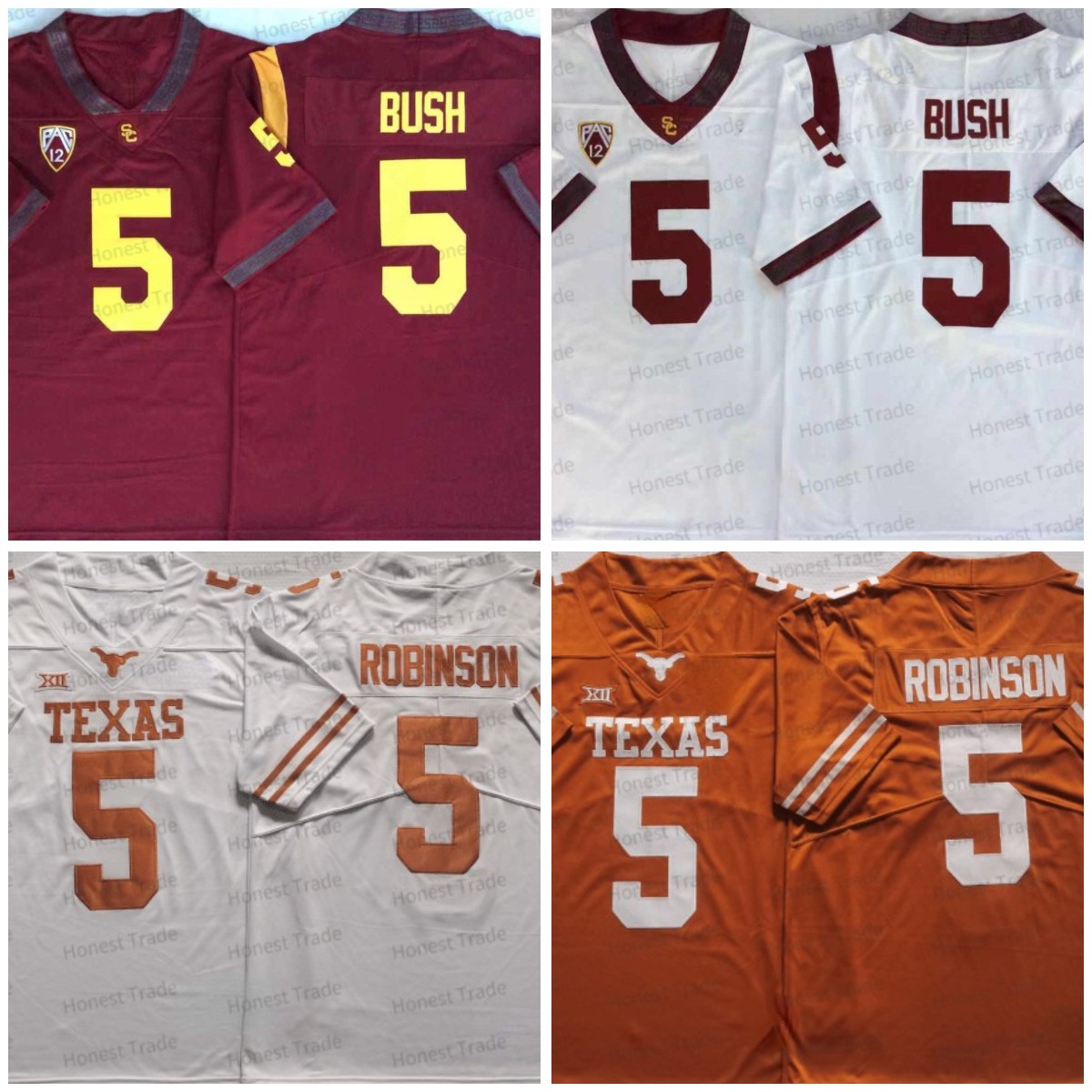 NCAA 5 Bijan Robinson Football Jersey Texas Longhorns 5 Reggie Bush USC Trojans College Mens Football Jerseys All stitched, Men jersey
NCAA 5 Bijan Robinson Football Jersey Texas Longhorns 5 Reggie Bush USC Trojans College Mens Football Jerseys All stitched, Men jersey