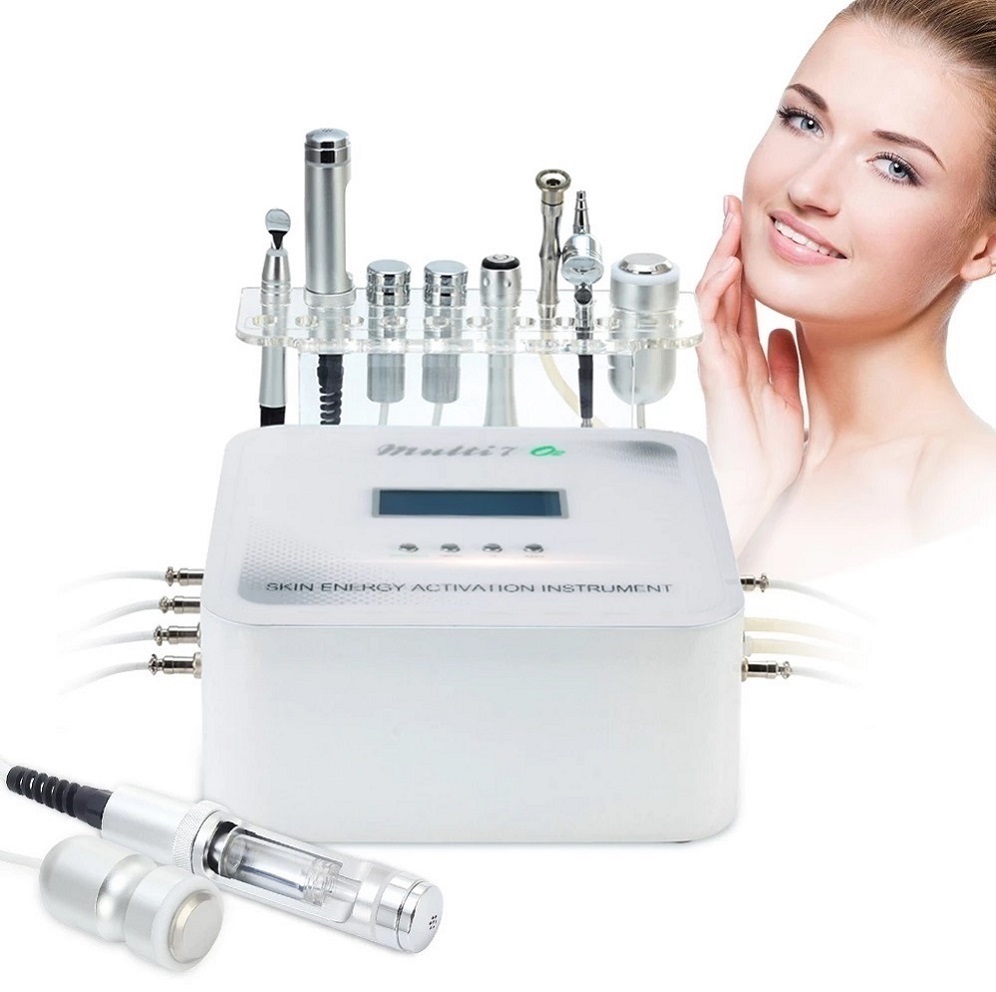 Multi-Functional Beauty Equipment 7 In 1 Needle Free Mesotherapy Electroporation Machine Bipolar RF Skin Lift Micro Derma Pen for Ance Treatment