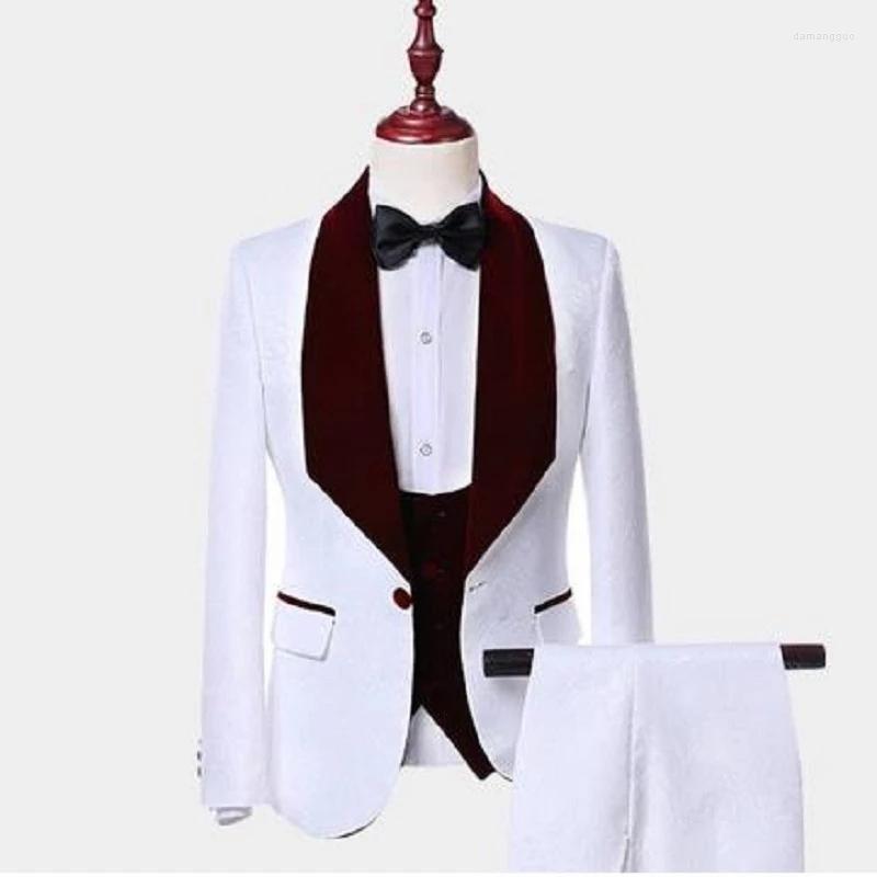 Men's Suits Men's & Blazers 2022 White Ivory Men Suit Wedding For Burgundy Shawl Collar 3 Pieces Slim Fit Mens Tuxedo Blazer Jacket, Picture style
Men's Suits Men's & Blazers 2022 White Ivory Men Suit Wedding For Burgundy Shawl Collar 3 Pieces Slim Fit Mens Tuxedo Blazer Jacket, Picture style