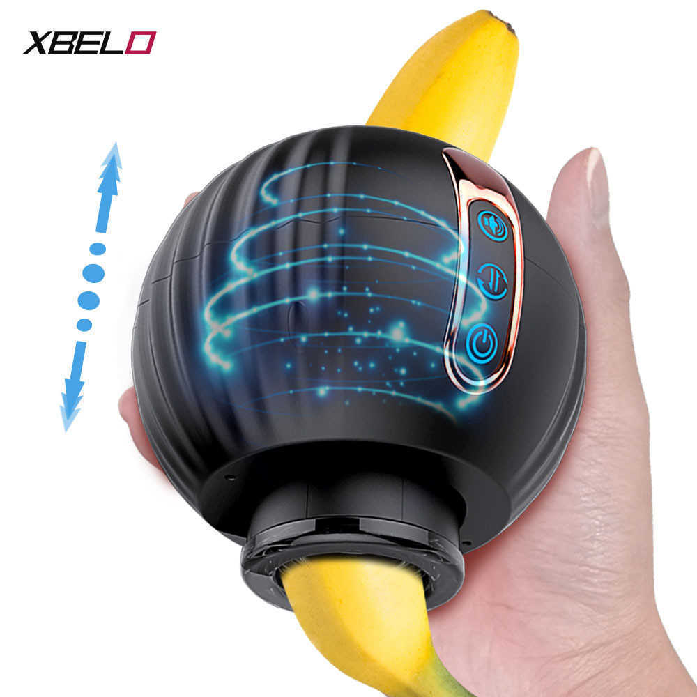 Masseur Vibrator Toys Automatic Rotation Thrust Masturnors Masturbators Masturbator Télescopic pour hommes Simulation Feldjob Machine Adult Goods