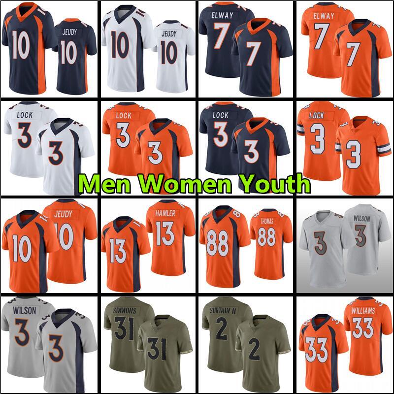 3 Russell Wilson Football Jersey 2 Patrick Surtain II Jerry Jeudy Peyton Manning Justin Simmons 33 Javonte Williams Teddy Bridgewater Courtland Sutton John Elway, Men jersey
3 Russell Wilson Football Jersey 2 Patrick Surtain II Jerry Jeudy Peyton Manning Justin Simmons 33 Javonte Williams Teddy Bridgewater Courtland Sutton John Elway, Men jersey