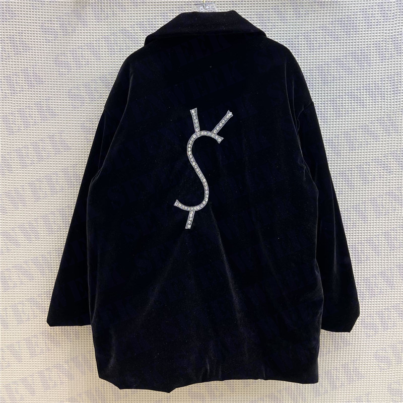 Rhinestone Letter Velvet Coats Jackets For Women Autumn Winter Fashion Cotton Coat Oversized Womens Men Outerwear Clothes, Extra shipping/no ship
Rhinestone Letter Velvet Coats Jackets For Women Autumn Winter Fashion Cotton Coat Oversized Womens Men Outerwear Clothes, Extra shipping/no ship