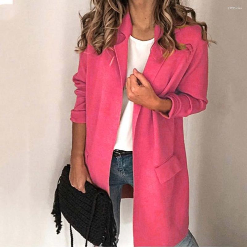 Women's Suits Women Long Blazer Solid Color Loose Cardigan Sleeve Fake Pockets Casual For Daily Life, Grey
Women's Suits Women Long Blazer Solid Color Loose Cardigan Sleeve Fake Pockets Casual For Daily Life, Grey