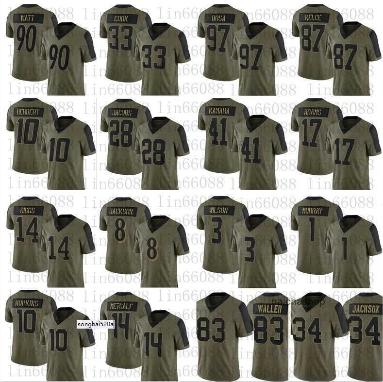 College wear Jersey Herbert Diggs 2021 Salute To Service football nfl''jersey Waller Jacobs Crosby bosa Kelce Murray watt Wilson Metcalf Car, As
College wear Jersey Herbert Diggs 2021 Salute To Service football nfl''jersey Waller Jacobs Crosby bosa Kelce Murray watt Wilson Metcalf Car, As