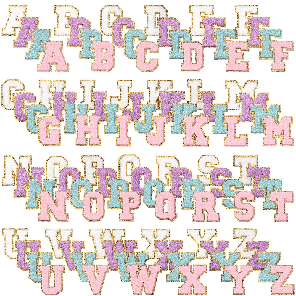 Notions 104pcs Iron on Letters for Clothing Letter Patches Varsity Alphabet Chenille Patch Adhesive Decorative Repair Embroidered Appliques with Glitters Border
Notions 104pcs Iron on Letters for Clothing Letter Patches Varsity Alphabet Chenille Patch Adhesive Decorative Repair Embroidered Appliques with Glitters Border