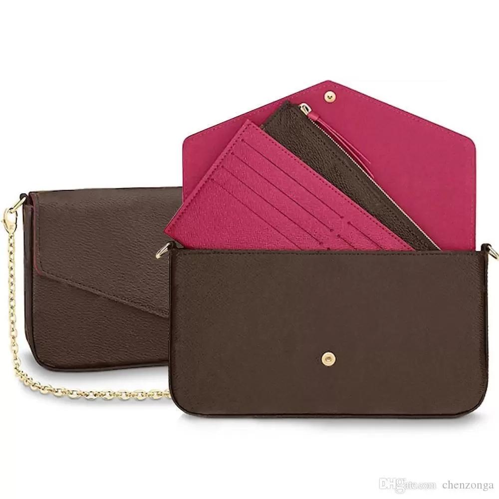 3A luxurys bag favorite multi accessories 3 pcs/set women Crossbody Purse Messenger bags Handbags Flowers shoulder lady Leather with box 61276, Extra fee (are not sold separat) 
3A luxurys bag favorite multi accessories 3 pcs/set women Crossbody Purse Messenger bags Handbags Flowers shoulder lady Leather with box 61276, Extra fee (are not sold separat)