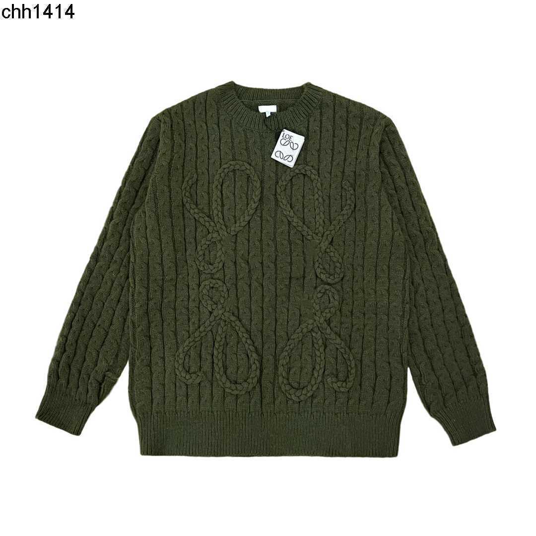 loewess Chaopai Luojia LOE autumn and winter new olive green hand woven round neck knitting sweater
loewess Chaopai Luojia LOE autumn and winter new olive green hand woven round neck knitting sweater
