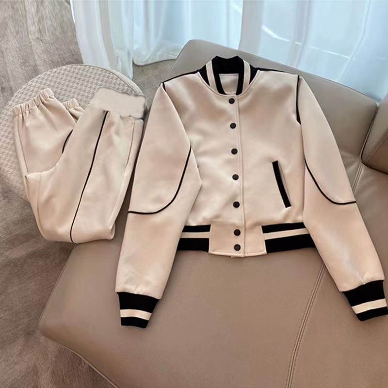 B6338 Women's Two Piece Pants Casual Suits Designers Jackets Coats For Women Long Sleeve Zipper Jacket Cool Girls Streetwear Womens Clothing Set, Black
B6338 Women's Two Piece Pants Casual Suits Designers Jackets Coats For Women Long Sleeve Zipper Jacket Cool Girls Streetwear Womens Clothing Set, Black