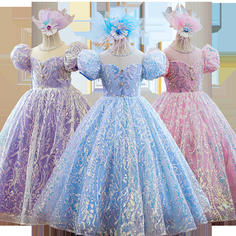 Light Sky Blue Lace Flower Girl Dresses Long sequined lace Wedding Appliqued Ball Gown Toddler Pageant Gowns Tulle Custom Made First holy Communion Dress
Light Sky Blue Lace Flower Girl Dresses Long sequined lace Wedding Appliqued Ball Gown Toddler Pageant Gowns Tulle Custom Made First holy Communion Dress