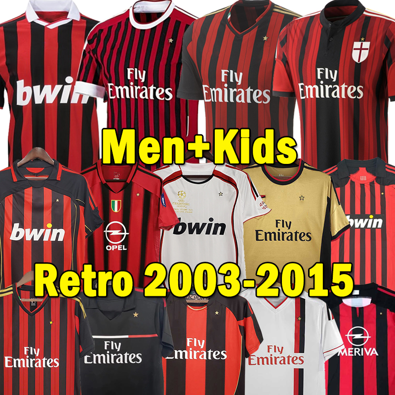 Retro shirts 02 03 Gullit SOCCER JERSEY 04 05 06 07 08 09 Maldini Van Basten football KAKA Inzaghi 10 11 12 13 14 15 PIRLO SHEVCHENKO BAGGIO Ac Milans Men Kids Kits uniforms, 2007-08 home
Retro shirts 02 03 Gullit SOCCER JERSEY 04 05 06 07 08 09 Maldini Van Basten football KAKA Inzaghi 10 11 12 13 14 15 PIRLO SHEVCHENKO BAGGIO Ac Milans Men Kids Kits uniforms, 2007-08 home