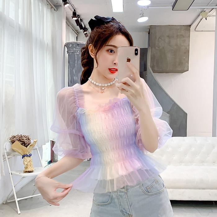 Women' Blouses Women' & Shirts Sweet Neon Color Chiffon Shirt Elastic Crop Top Layers Ruffles Puff Sleeve Blouse Women Chemisier, Picture shown
Women' Blouses Women' & Shirts Sweet Neon Color Chiffon Shirt Elastic Crop Top Layers Ruffles Puff Sleeve Blouse Women Chemisier, Picture shown