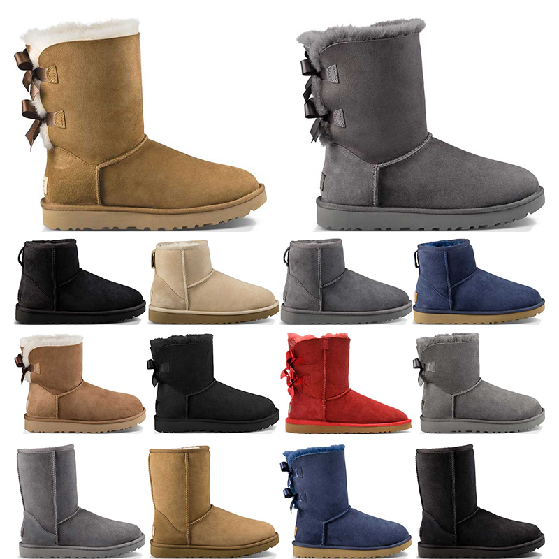 Australia Women snow boots booties Chestnut High Low Black Grey Navy Blue Classic Ankle Short womens winter boot size 36-41, Red 2 bows
Australia Women snow boots booties Chestnut High Low Black Grey Navy Blue Classic Ankle Short womens winter boot size 36-41, Red 2 bows