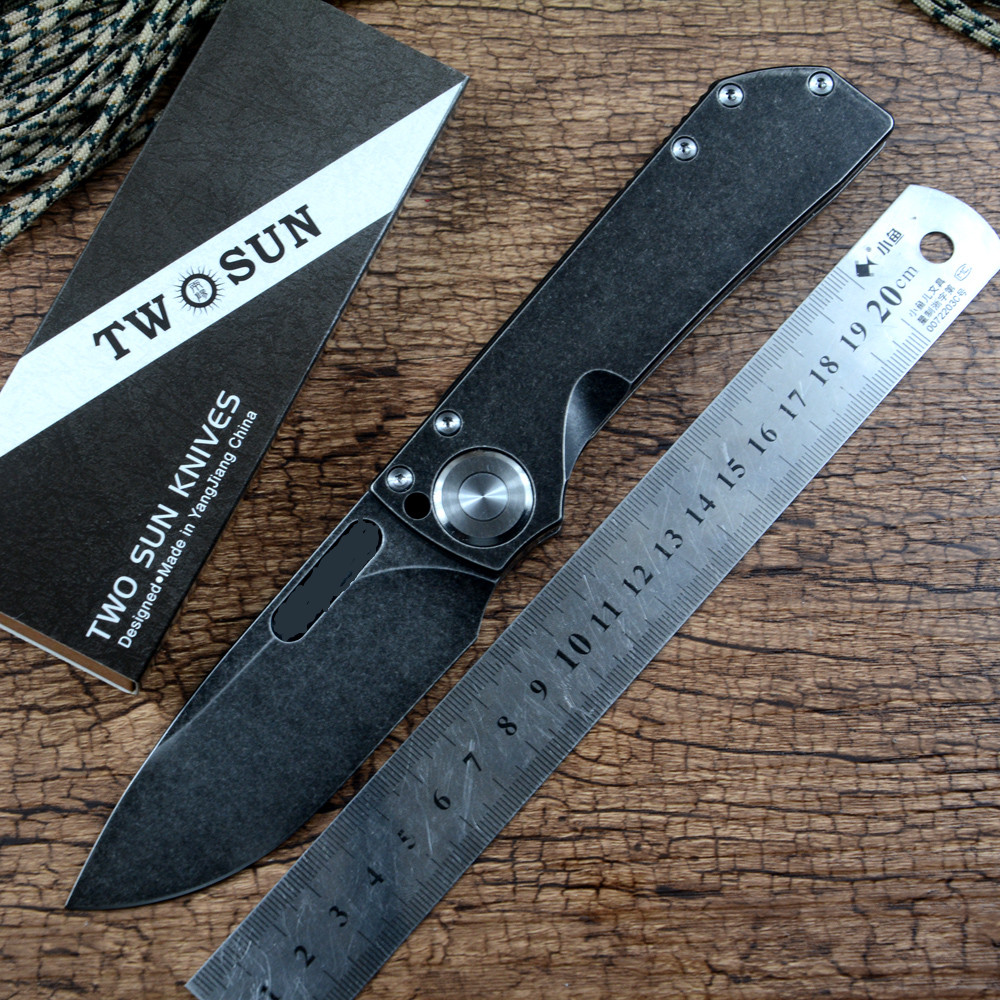 Twosun Brand Hunting Utility Outdoor Knives D2 Steel Stonewashed Blade Titanium Handle with Pocket Clip Fast Open TS346
Twosun Brand Hunting Utility Outdoor Knives D2 Steel Stonewashed Blade Titanium Handle with Pocket Clip Fast Open TS346