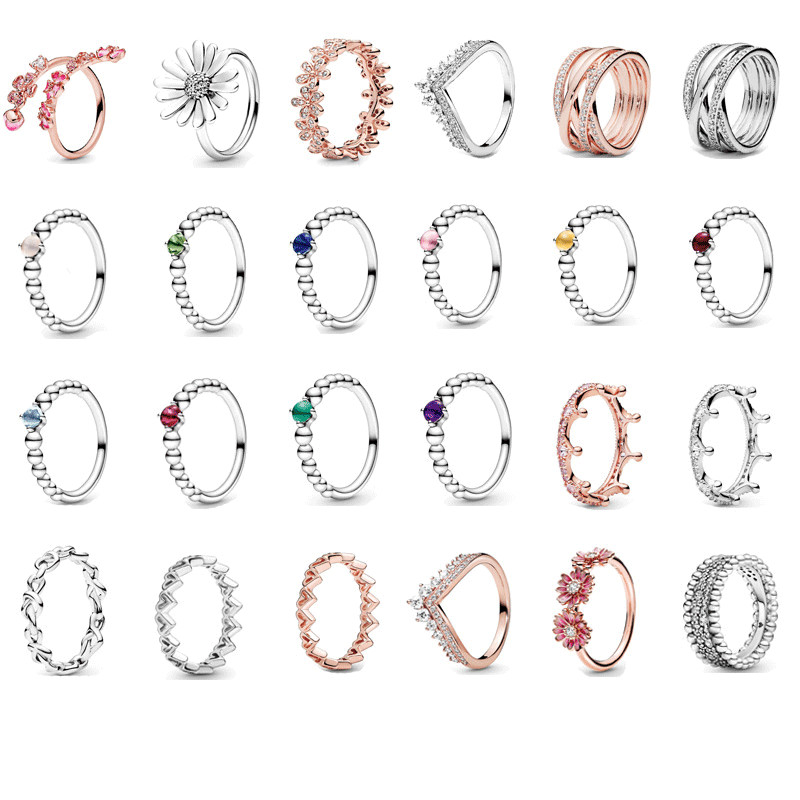 Daisy Crown Classic Wedding Rings fit Pandora Style Ring Women diamond Jewelry Gift
Daisy Crown Classic Wedding Rings fit Pandora Style Ring Women diamond Jewelry Gift