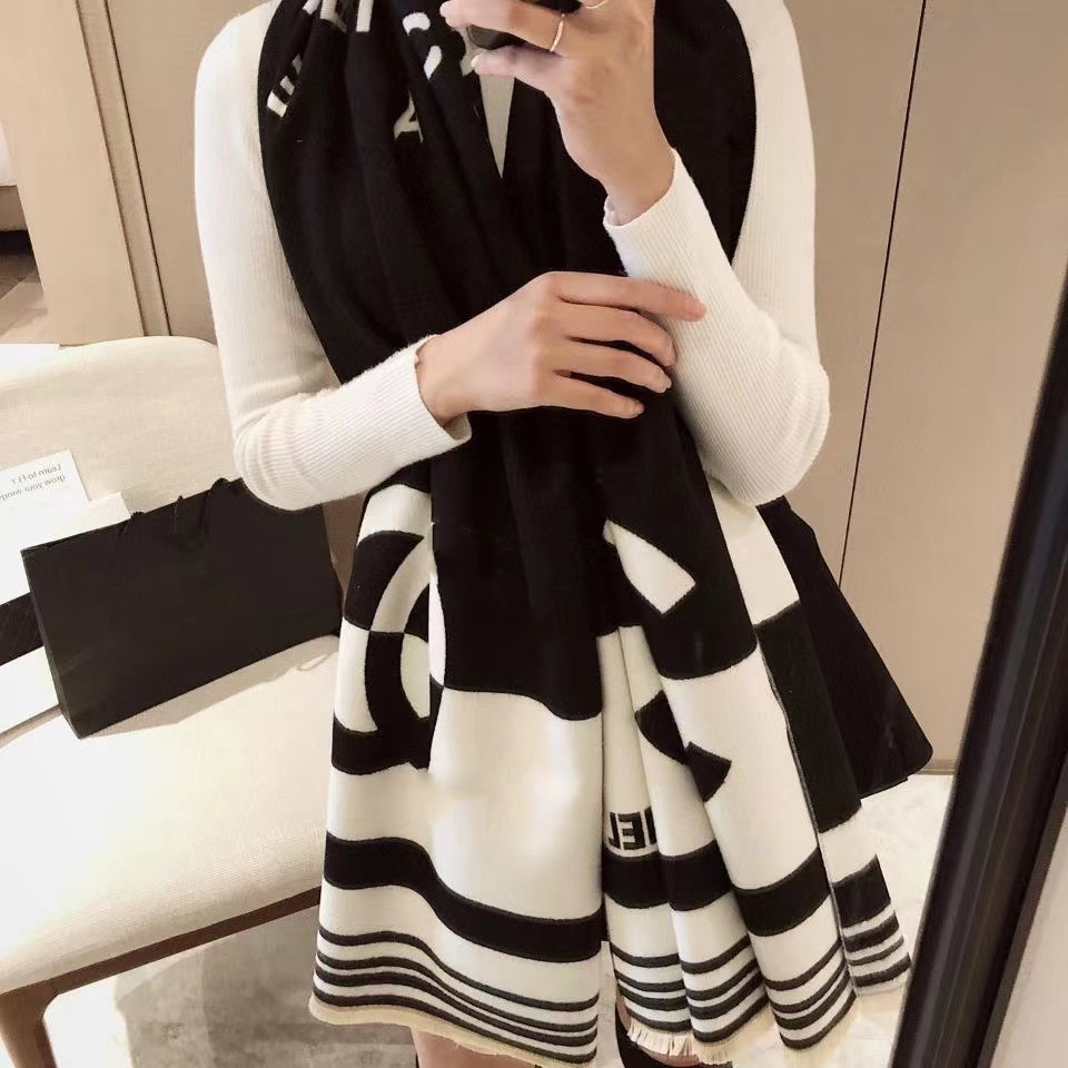 Woman Winter Scarves Fashion Letter Long Scarf Cashmere Tas…