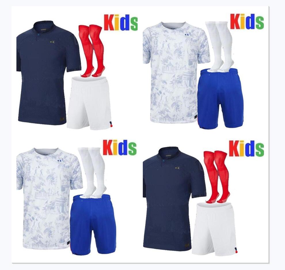 kids kit 2022 2023 BENZEMA MBAPPE soccer jerseys GRIEZMANN POGBA 22 23 French World Cup national team francia GIROUD fans KANTE Football shirts, Blue
kids kit 2022 2023 BENZEMA MBAPPE soccer jerseys GRIEZMANN POGBA 22 23 French World Cup national team francia GIROUD fans KANTE Football shirts, Blue