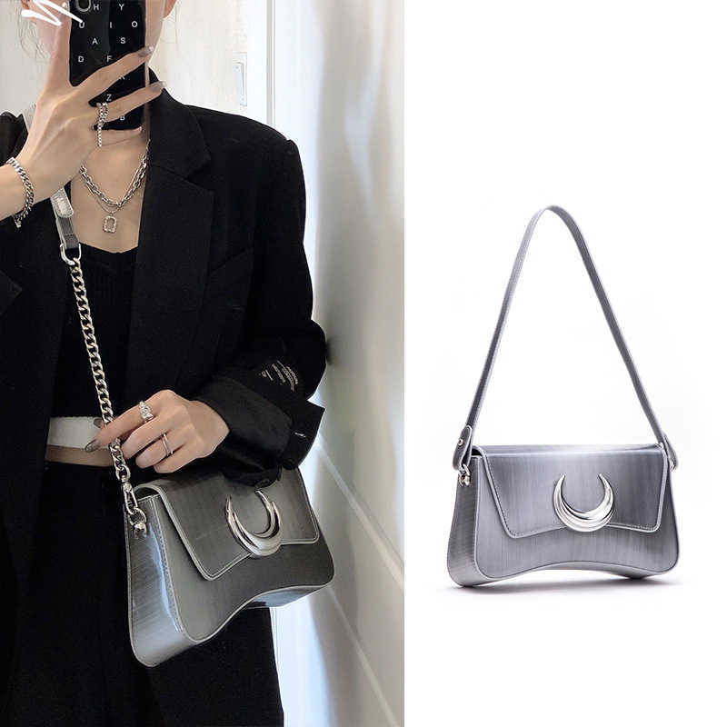 Jtb Designer Bag Ladies Underarm Bag 5d Gradient Shoulder Bag Diagonal Fashion Handbag Women's Wallet, Silver