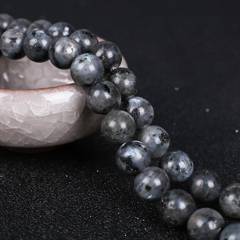 8MM Natural Stone Loose Beads for DIY Jewelry Making Crystal Gemstone Round Energy Healing Stoness Agate/Multicolor DIY Necklace Bracelet Handmade Acc