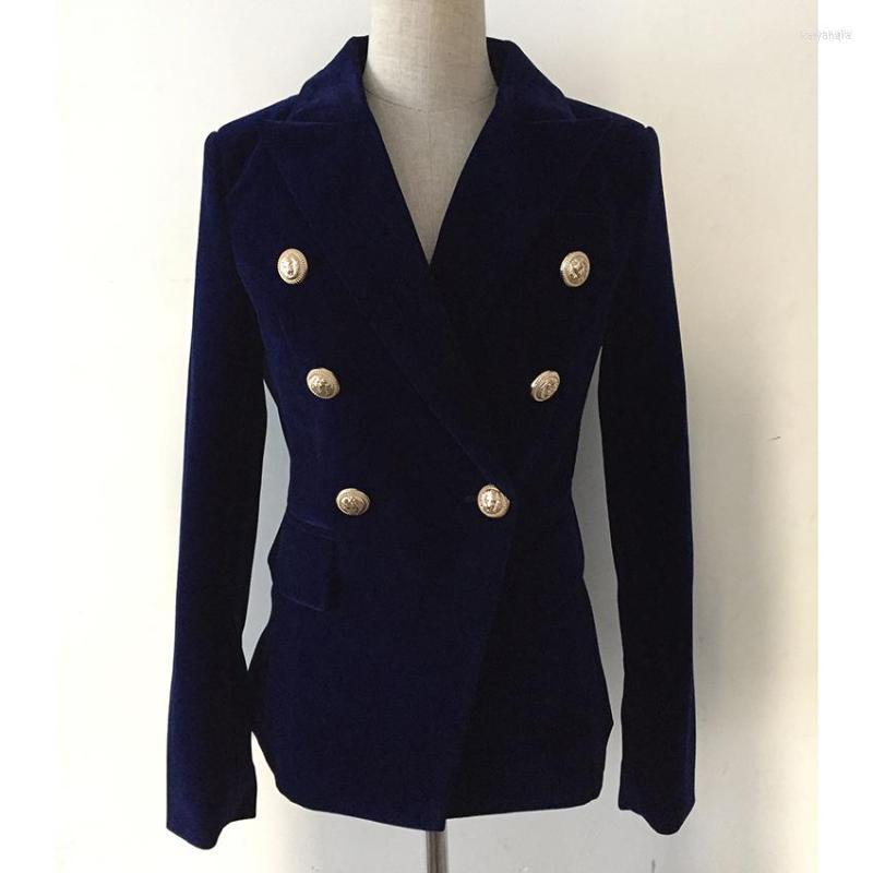 Women' Suits Women' HIGH STREET Est Runway 2022 Designer Blazer Women' Double Breasted Lion Metal Buttons Velvet Coat, Black
Women' Suits Women' HIGH STREET Est Runway 2022 Designer Blazer Women' Double Breasted Lion Metal Buttons Velvet Coat, Black