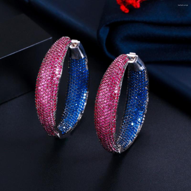 Hoop Earrings Luxury Full Cubic Zirconia Pave Big Round Circle Earring Engagement Party Jewelry Gift For Women Brincos
Hoop Earrings Luxury Full Cubic Zirconia Pave Big Round Circle Earring Engagement Party Jewelry Gift For Women Brincos