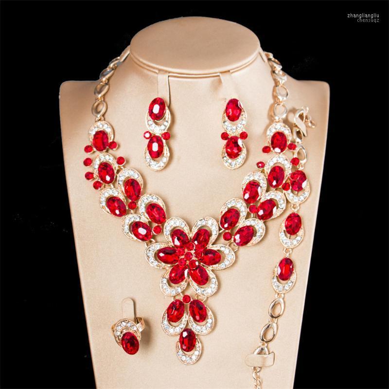 Necklace Earrings Set & Luxury Flowers Crystal Women's Bracelet Ring Bridal Costume Jewellery Gifts For Women, Picture shown
Necklace Earrings Set & Luxury Flowers Crystal Women's Bracelet Ring Bridal Costume Jewellery Gifts For Women, Picture shown