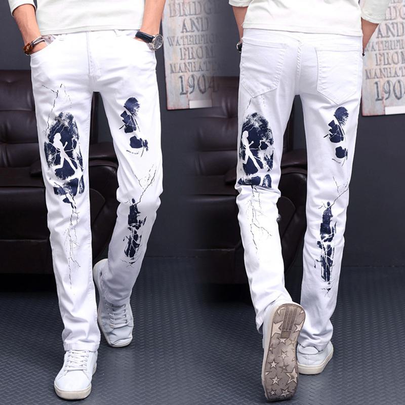 Men's Jeans Men's Pattern Casual High-quality White Designer Denim Trousers Classic Fashion
Men's Jeans Men's Pattern Casual High-quality White Designer Denim Trousers Classic Fashion