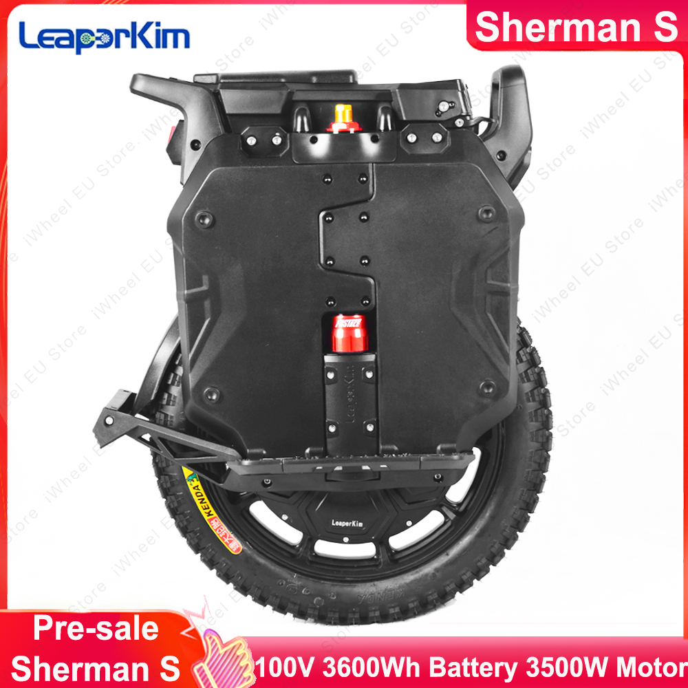 In Stock LeaperKim Sherman S Battery 100.8V 3600Wh Motor 3500W Peak 7000W 20inch Adjustable Suspension Unicycle
In Stock LeaperKim Sherman S Battery 100.8V 3600Wh Motor 3500W Peak 7000W 20inch Adjustable Suspension Unicycle