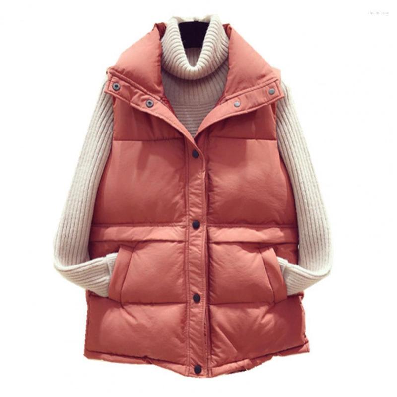 Women' Vests Sleeveless Women Vest Jacket Winter Slant Pockets Stand Collar Padded Puffer Overcoat Waistcoat Outerwear, Beige 
Women' Vests Sleeveless Women Vest Jacket Winter Slant Pockets Stand Collar Padded Puffer Overcoat Waistcoat Outerwear, Beige
