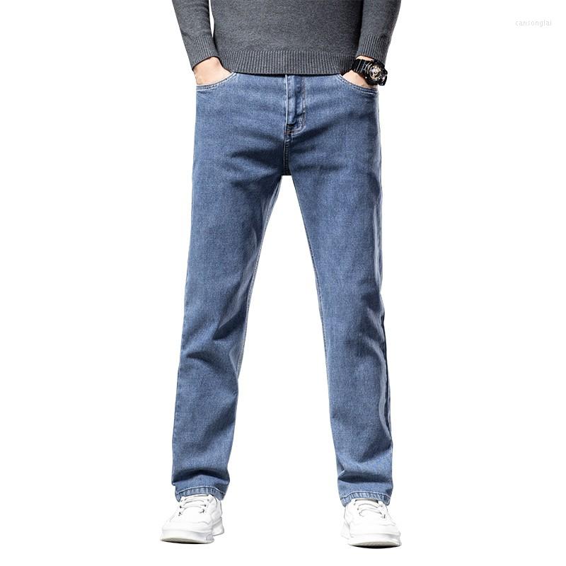 Men's Jeans Classic Style Autumn And Winter Men's Plain Black Straight Leg Business Fashion Stretch Loose Denim Pants Male Brand, 193 blue
Men's Jeans Classic Style Autumn And Winter Men's Plain Black Straight Leg Business Fashion Stretch Loose Denim Pants Male Brand, 193 blue