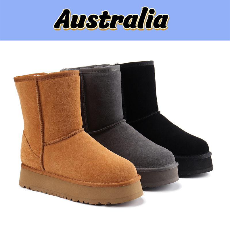 Fashion Australia Classic Short Platform Ankle Boots Snow Boot Women Sheepskin Shearling shoes Black Chestnut Charcoal Comfort Winter Designer Booties sneakers, Shoe box
Fashion Australia Classic Short Platform Ankle Boots Snow Boot Women Sheepskin Shearling shoes Black Chestnut Charcoal Comfort Winter Designer Booties sneakers, Shoe box