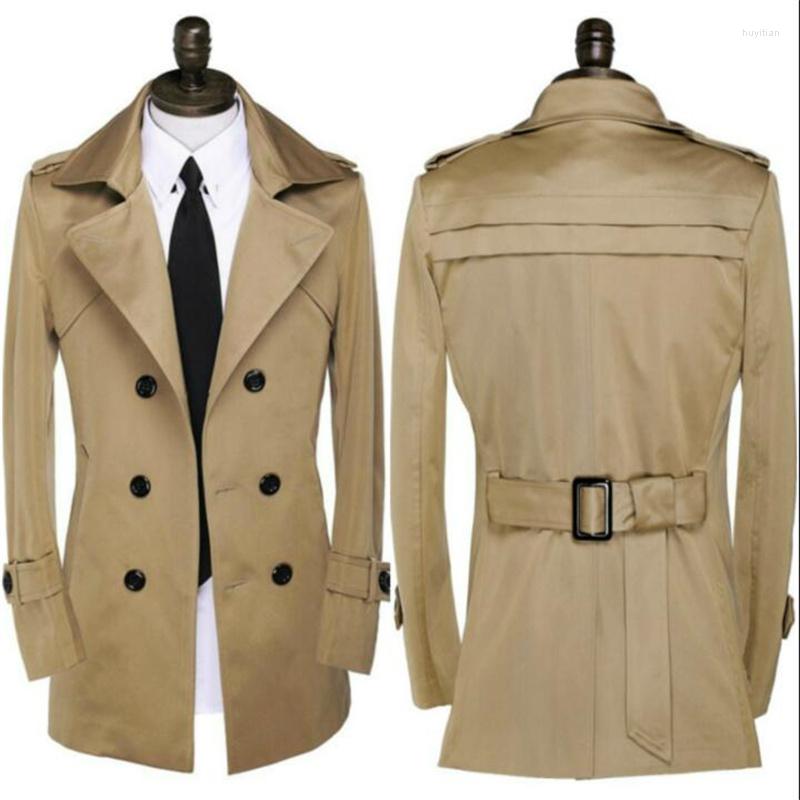 Men' Trench Coats Korean Style Men' Coat Spring And Autumn Windbreaker Mid-Length Double-Breasted Middle-Aged Teenage Slim Casual, Black
Men' Trench Coats Korean Style Men' Coat Spring And Autumn Windbreaker Mid-Length Double-Breasted Middle-Aged Teenage Slim Casual, Black