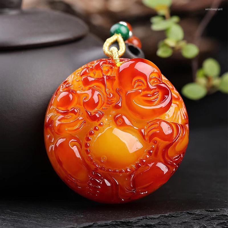 Pendant Necklaces Amber Original Stone Chicken Oil Yellow Wax Maitreya Buddha Necklace
Pendant Necklaces Amber Original Stone Chicken Oil Yellow Wax Maitreya Buddha Necklace