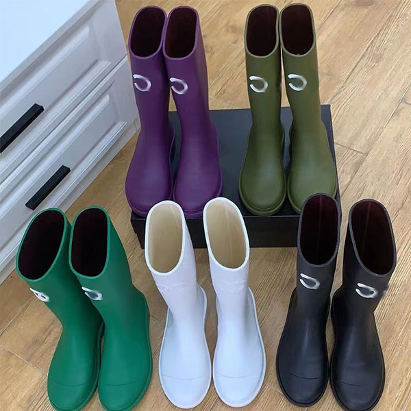 2022 New boots High tube round head knee length casual waterproof women's soft cow leather rain boots, Color 2
2022 New boots High tube round head knee length casual waterproof women's soft cow leather rain boots, Color 2