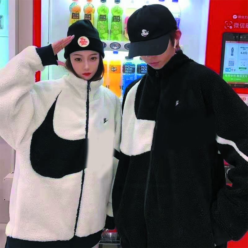 Heavy technology wool Jackets Men' sports sportswear cardigan Coats Women jogging lamb wools running jacket quality standing neck sweater cotton sweatshirt, White
Heavy technology wool Jackets Men' sports sportswear cardigan Coats Women jogging lamb wools running jacket quality standing neck sweater cotton sweatshirt, White