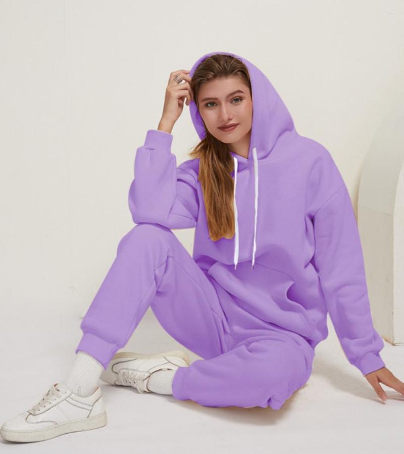 Women' Two Piece Pants Women Tracksuit Hoodies Casual Solid Color Thick Pullover And Long Pant 2-piece Set Sleeve Autumn Fleece Jogger
Women' Two Piece Pants Women Tracksuit Hoodies Casual Solid Color Thick Pullover And Long Pant 2-piece Set Sleeve Autumn Fleece Jogger