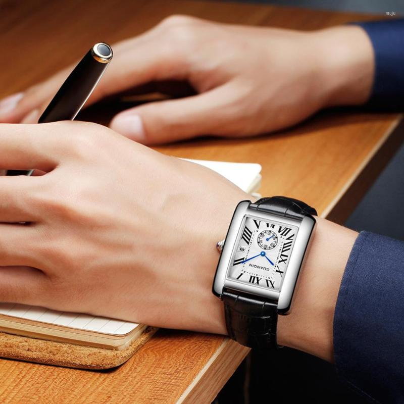 Wristwatches Series Rectangular Watches For Men GUANQIN Mens Watch Barrel Type Quartz Fashion Luxury Sports Waterproof Chronograph, Silve-cr29.5mm-s
Wristwatches Series Rectangular Watches For Men GUANQIN Mens Watch Barrel Type Quartz Fashion Luxury Sports Waterproof Chronograph, Silve-cr29.5mm-s