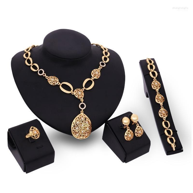 Necklace Earrings Set & Dubai Pendant Jewelry Elegant Women Anniversary Party Water Drop Shape Bracelet Ring Fashion Sets, Picture shown
Necklace Earrings Set & Dubai Pendant Jewelry Elegant Women Anniversary Party Water Drop Shape Bracelet Ring Fashion Sets, Picture shown