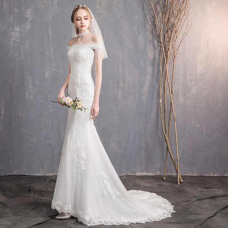2023 New Crystal Mermaid Wedding Dresses See Through Lace Bridal Gowns Luxurious Sequined Dubai Wedding Dress Customise