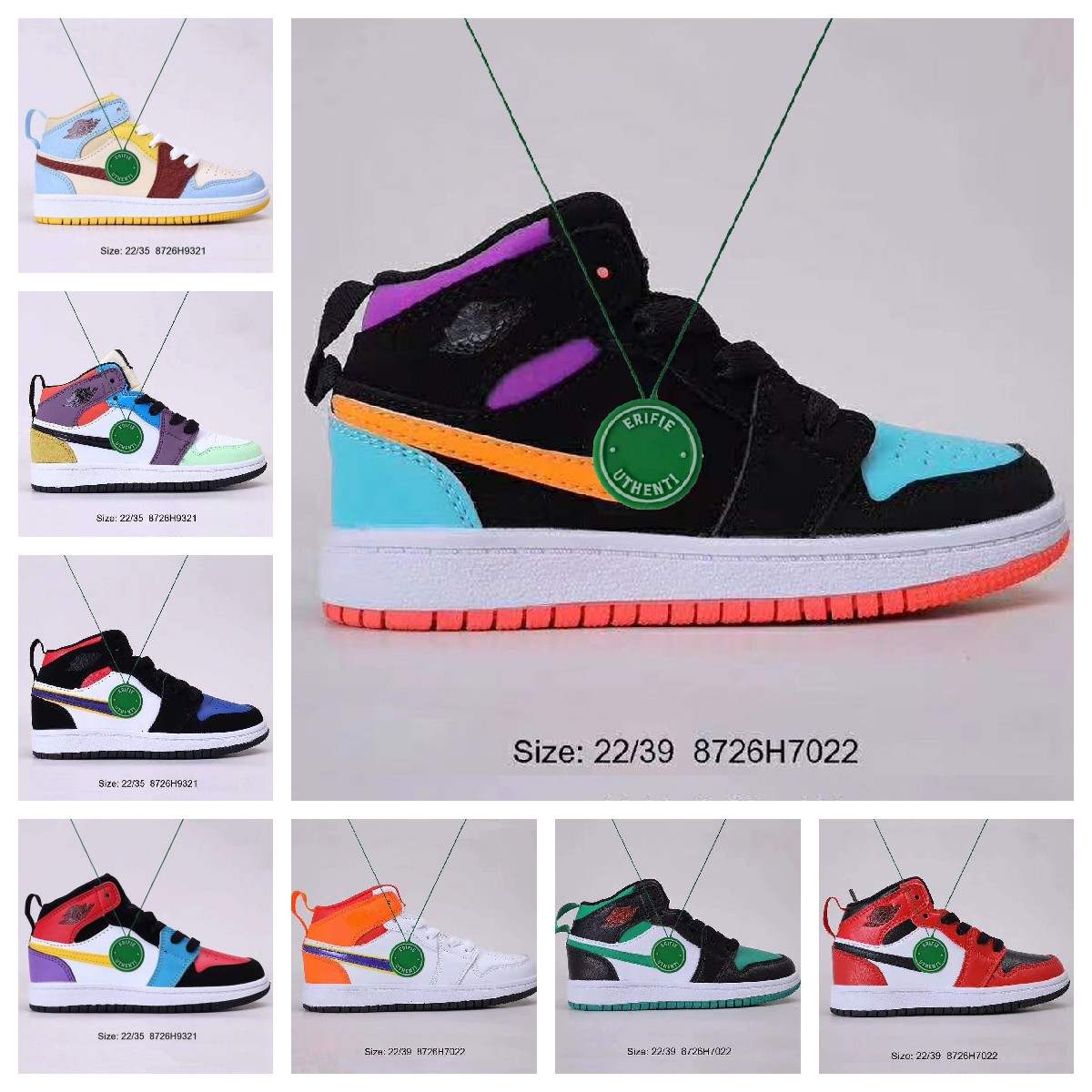 Children kids Youth Basketball Shoes Sneakers Trainers jumpman 1s University Blue Boy Girl Kids Hyper Royal Light Smoke Grey Infant 1 Boys Girls Shoe Size 22-39, Color # 13
Children kids Youth Basketball Shoes Sneakers Trainers jumpman 1s University Blue Boy Girl Kids Hyper Royal Light Smoke Grey Infant 1 Boys Girls Shoe Size 22-39, Color # 13
