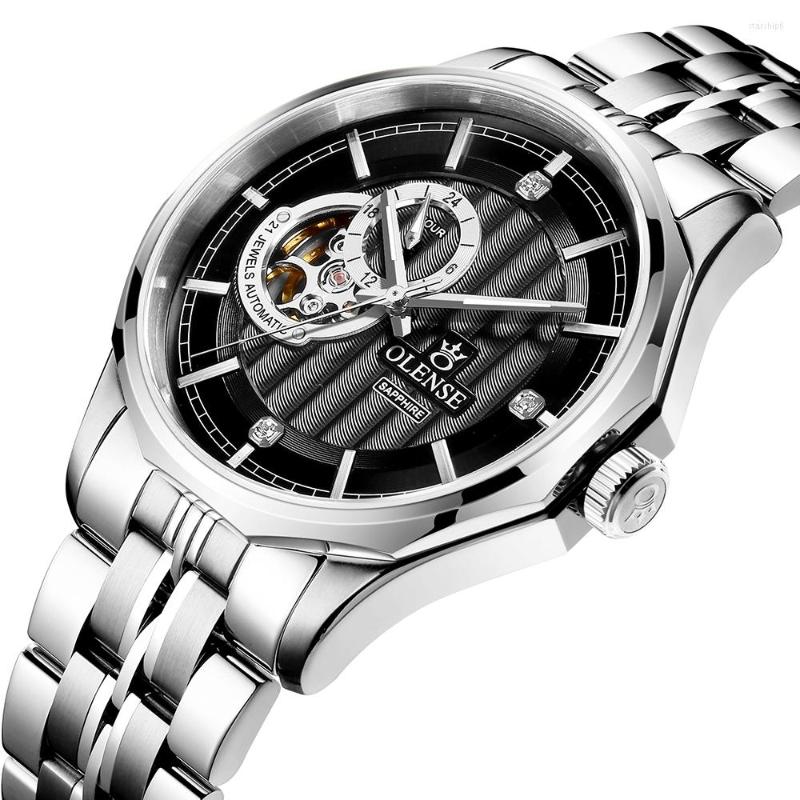 Wristwatches OLENSE NH36 Mechanical Movement Automatic Watch Man Stainless Steel Solid Strap Box Tool 2022 GA8029, Gold gold tool
Wristwatches OLENSE NH36 Mechanical Movement Automatic Watch Man Stainless Steel Solid Strap Box Tool 2022 GA8029, Gold gold tool