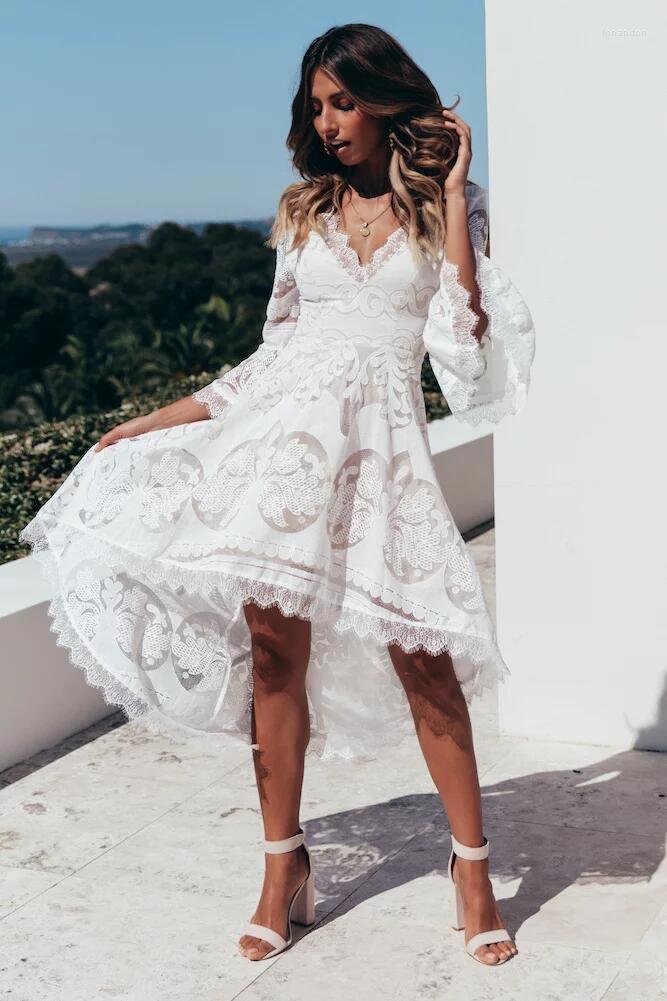 Casual Dresses Women Elegant Lace Mesh Mini Dress Fashion O-Neck A Line Summer Lady 2022 Vintage 3/4 Sleeve Ruffle Party, Picture shown
Casual Dresses Women Elegant Lace Mesh Mini Dress Fashion O-Neck A Line Summer Lady 2022 Vintage 3/4 Sleeve Ruffle Party, Picture shown