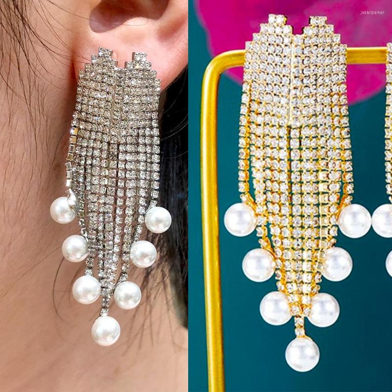 Dangle Earrings Blachette Fashion Gorgeous Cubic Zirconia Heart Pearl Pendant Women's Wedding Banquet Anniversary High Quality Jewelry
Dangle Earrings Blachette Fashion Gorgeous Cubic Zirconia Heart Pearl Pendant Women's Wedding Banquet Anniversary High Quality Jewelry