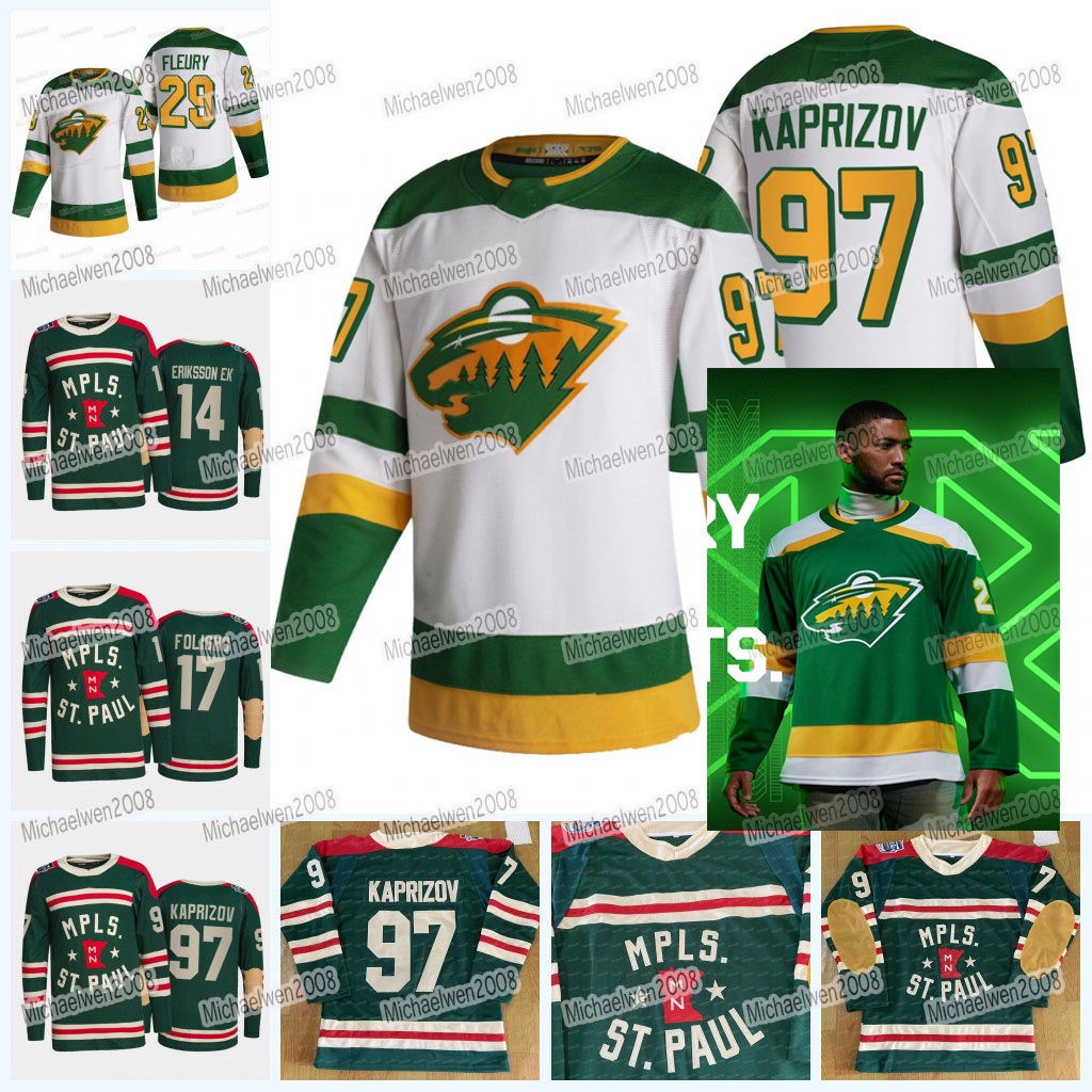 Minnesota 97 Kirill Kaprizov Wild 2022-23 Reverse Retro Jersey Marc-Andre Fleury Joel Eriksson Ek Matt Boldy Jared Spurgeon Mats Zuccarello Matt Dumba Greenway, Green
Minnesota 97 Kirill Kaprizov Wild 2022-23 Reverse Retro Jersey Marc-Andre Fleury Joel Eriksson Ek Matt Boldy Jared Spurgeon Mats Zuccarello Matt Dumba Greenway, Green